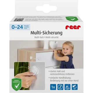 Reer Multisicherung zum Sichern von Schränken, Schubladen in Weiß 1 St