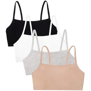 Fruit of The Loom Damen Spaghetti Strap Cotton Sports Bra, 3-Pack Spaghetti Strap Cotton Sports Bra (3er Pack)