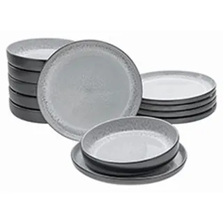 CreaTable Nordic Fjord Tafelservice 12-tlg. hellgrau