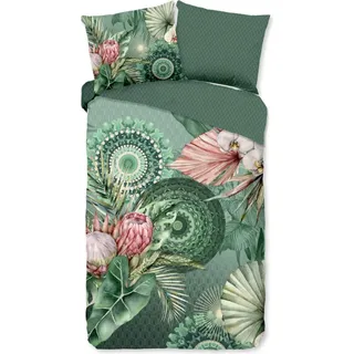 HIP Bettbezug "Mandalas und Blumen" - multi - (140x200/220 cm) - Baumwolle 100% Flanell