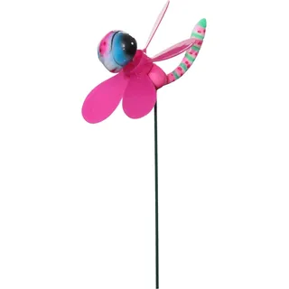 Deko-Gartenstecker Libelle mit Windrad 47 cm