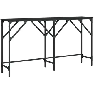 vidaXL Konsolentisch Schwarz 140x29x75 cm Holzwerkstoff