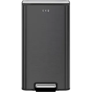EKO - Marina Treteimer 30 Liter - Stainless steel Plastic - Matt Schwarz - Schwarz