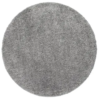 Snapstyle Milano Hochflorteppich Ø 200 cm Grau