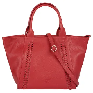 Samantha look Shopper Leder Red