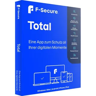 F-Secure Total Security & VPN 2026 3 Geräte 1 Jahr Win
