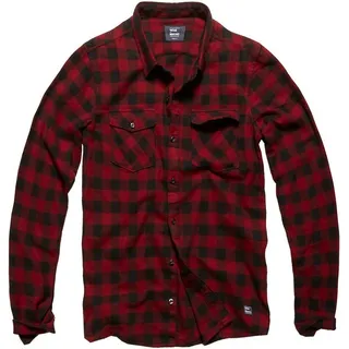Vintage Industries Harley Check Shirt rot, Größe L