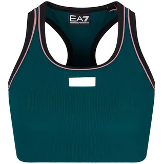 Ea7 Emporio Armani Vigor 7 Lab Ribbed Sport-top - Green - M