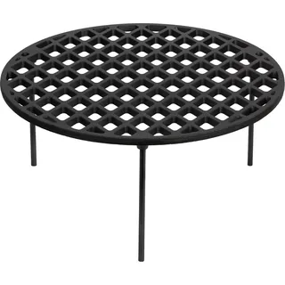 BBQ-Toro Gusseisen Grillrost Ø 45 cm mit 3 Beinen, Dutch Oven Untersetzer, Grill Zubehör, Dreibein - Schwarz
