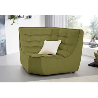 CALIA ITALIA Ecksofa »Banjo, Eckelement, tolles Design und hoher Sitzkomfort frei stellbar«, oder als Modulsofa mit den passenden Erweiterungselementen nutzbar CALIA ITALIA verde