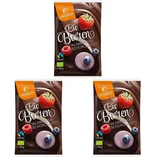 Landgarten | Bio Beeren in dreierlei Schokoladen | 3er Pack (50 g)