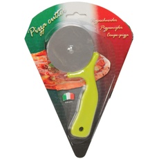 A.I.E. Pizza Schneider culinario 16cm Grün Pizzacutter Messer Pizzaroller Flammkuchen (Grün)