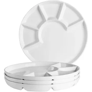 Mäser Fondueteller 24 cm Weiß 4er Set