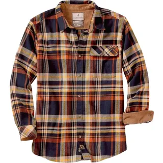 Legendary Whitetails Herren Buck Camp Flanellhemd, Homestead Plaid, Größe L