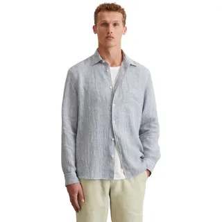 Marc O'Polo Herren Hemd blau gestreift, blau, NOS