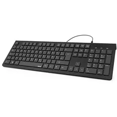 Hama Keyboard Wired KC-200 Basic Black - Tastaturen - Deutsch - Schwarz