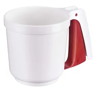 Westmark Mehl- und Puderzuckersieb, Mit Griff, Kunststoff, Weiß/Rot, 32142270