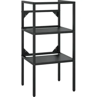 Badezimmer Waschtischgestell Schwarz 40x38x83 cm Eisen - Schwarz