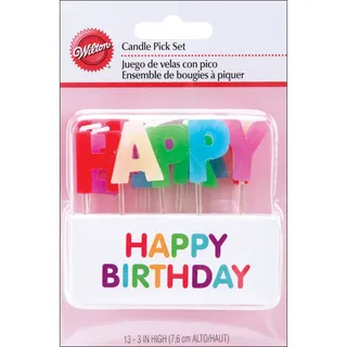 Wilton Candles Happy Birthday Kerzen, 13-teilig