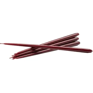 Stoff Nagel Kerzen Set, Wachs, rot, 29cm