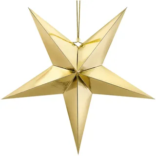 P&D Deko-Stern 70 cm, Pappe, gold