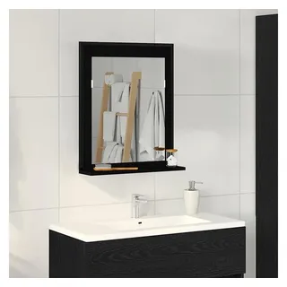vidaXL Spiegel Schwarz Eichen-Optik 50 x 12 x 60 cm - Schwarz