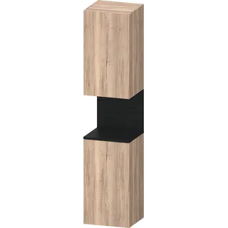 Duravit Qatego Hochschrank, Türanschlag rechts, 400x360x1760mm, Nische Eiche Schwarz, QA1346R16550010, Farbe: Eiche Marmoriert/mit Nischenbeleuchtung