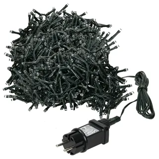 ECD Germany LED Lichterkette Cluster 36 m Grün