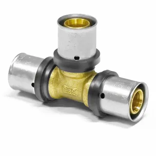 heima24 Pressfitting-T-Stück 16 x 2,0 - 16 x 2,0 - 16 x 2,0 mm Fitting