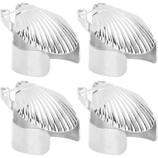Pssopp Kerzenlöscher, 4-teiliger Kerzenlöscher, Automatisch für Schlafzimmer (Silber)
