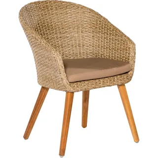 Merxx Arrone Gartenstuhl 66 x 61 x 82 cm beige 2 St.