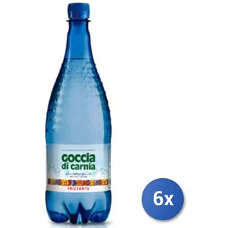 6x Multipack Goccia di carnia Acqua Goccia Carnia Frizzante 1 Lt