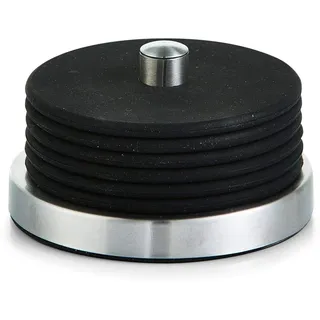 Zeller Untersetzer schwarz, silber 10,0 cm 7-tlg.