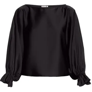 Satinbluse VERA MONT "Satin-Bluse mit Fledermausärmeln", Damen, Gr. 44, schwarz, Obermaterial: 100% Polyester PES., Blusen Satinbluse