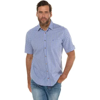 JP 1880 Herren Karohemd Hemd 1/1, Helles Blau, 3XL EU