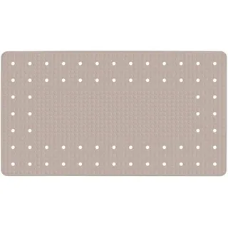 WENKO Wanneneinlage Mirasol Taupe Antirutsch-Badewannenmatte mit Saugnäpfen Taupe