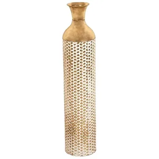 Alexandra House Living Bodenvase goldfarben, Metall, 16 x 79 x 16 cm