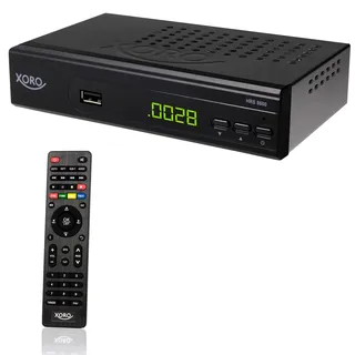 Xoro HRS 8660 - Digitaler Satellitenreceiver, Astra 19.2 Senderliste vorprogrammiert, PVR-Ready, Timeshift, USB Mediaplayer, LED-Display, einfache Installation
