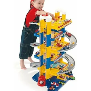 Molto 54146 XXL Parkhaus mit 6 Ebenen Parkgarage 88cm Parktower Autos Lift - Blau