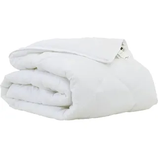 vidaXL Sommerdecke 220 x 155 x 3 cm Sommer Polyester Weiß Atmungsaktiv - Weiß