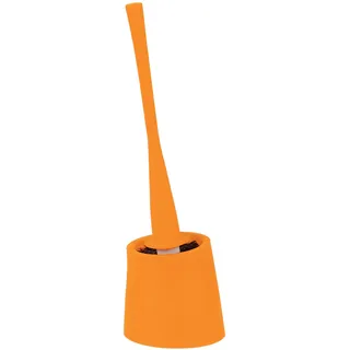 Spirella WC Bürste Klobürste Toilettenbürste hochwertig „Move“ mit hygienischem Behälter ØxH: 12,5 x 40cm - Orange