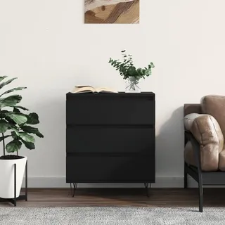 vidaXL Sideboard Schwarz 60x35x70 cm Holzwerkstoff - Schwarz