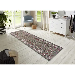 Hanse Home Teppich Läufer Vintage 80x200cm – Teppichläufer Weicher Kurzflor Teppich Retro Vintage Design Läufer für Flur, Schlafzimmer, Kinderzimmer, Badezimmer, Wohnzimmer, Küche Dekoläufer – Grün