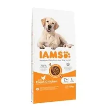 12kg Pui Senior & Mature Large IAMS for Vitality Hrană uscată câini