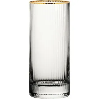 Utopia Hayworth Hiballgläser mit Goldrand Gläser 355ml (6er-Pack)