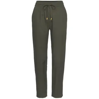 LASCANA Schlupfhose schmal Grün 34