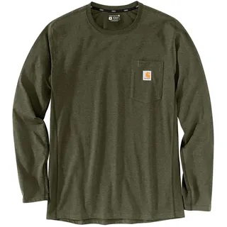 Carhartt Flex Pocket, Langarmshirt - Dunkelgrün (G73) - M