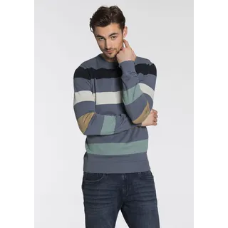 TOM TAILOR Strickpullover TOM TAILOR blue multi XXL