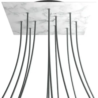 Creative Cables Krovnq4012f105 Xxl Rose-one Square Carrara-marmor Rosen-set - Multicolor - 400 mm