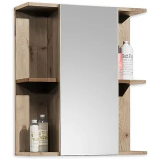 Stella Trading Spiegelschrank VISTA Badschrank Badspiegel in Viking Oak Nb. ca. 60 x 71 x 20 cm